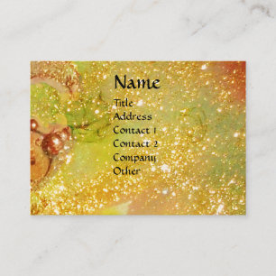 MASQUERADE ,Dance ,Music, yellow blue red,pink Business Card