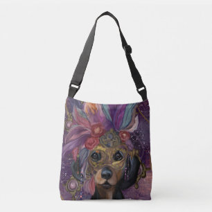 MASQUERADE DOXIE ART CROSSBODY BAG