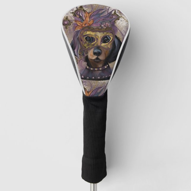 MASQUERADE DOXIE  ART      GOLF HEAD COVER (Front)