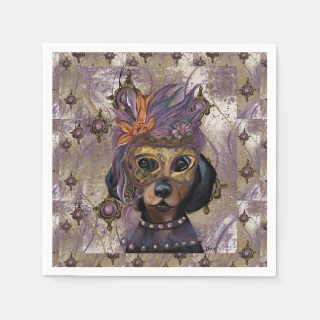 MASQUERADE DOXIE  ART      NAPKIN (Front)
