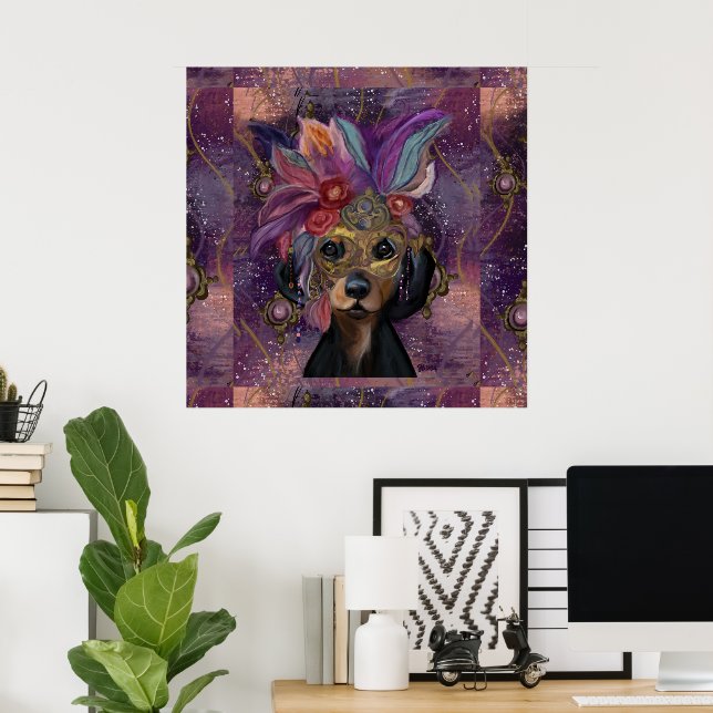 MASQUERADE DOXIE  ART      POSTER (Home Office)