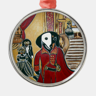 MASQUERADE DOXIE METAL TREE DECORATION