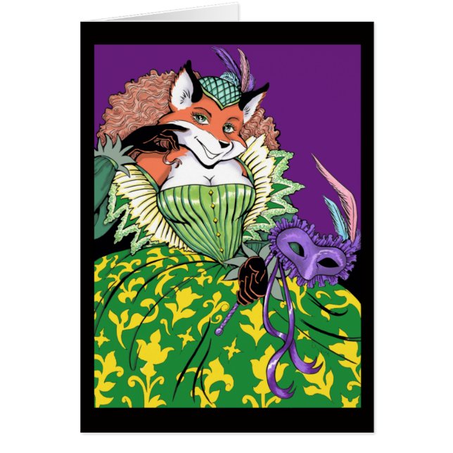 Masquerade Fox Card (Front)