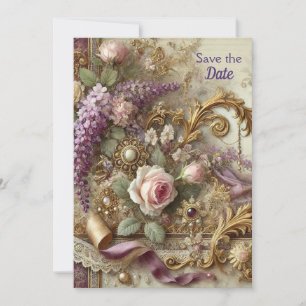 Masquerade Garden Romance BellaVille Bridal Show Invitation