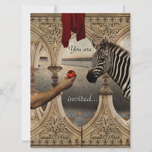 Masquerade/ mardi-gras invitation template (Front)