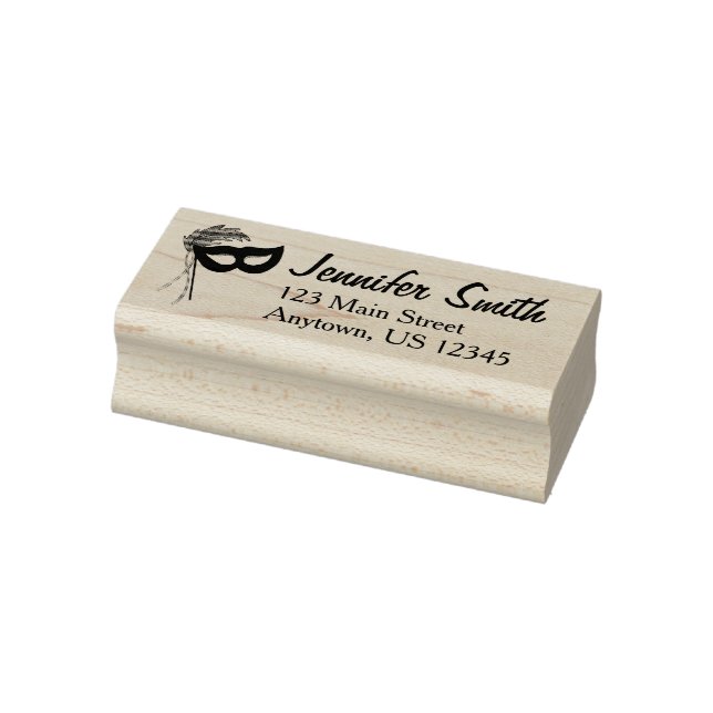 Masquerade Mask Drama Club Theatre Theatre Address Rubber Stamp (Stamp)