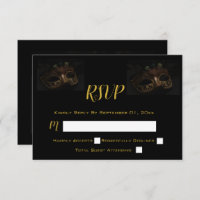 Masquerade Mask Elegant Black & Gold