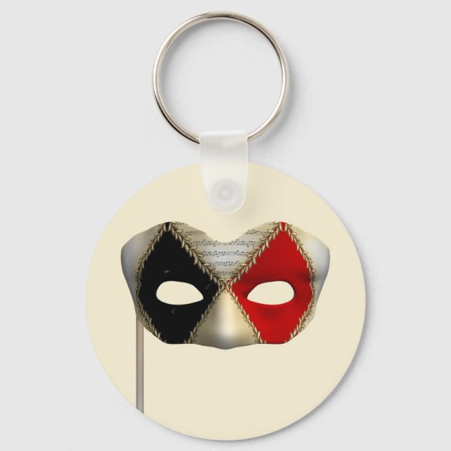 Masquerade Mask Key Ring (Front)