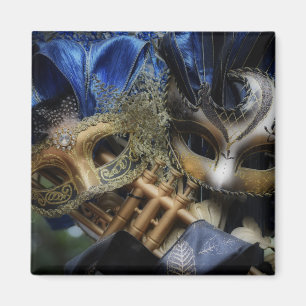 Masquerade Mask Square Magnet