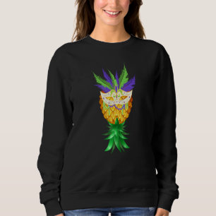 Masquerade Mask Swinger Upside Down Pineapple Sweatshirt