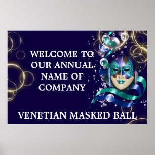 Masquerade mask Venetian masked ball Poster