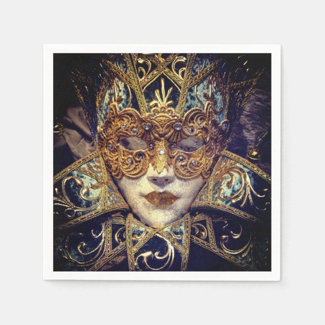 Masquerade mask Victorian elegant gothic Napkin (Front)