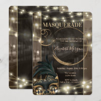 Masquerade Masque String Lights 30th Birthday
