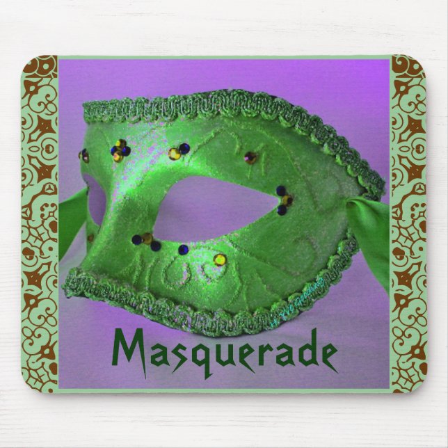 "Masquerade" Mousepad- Customisable Mouse Pad (Front)