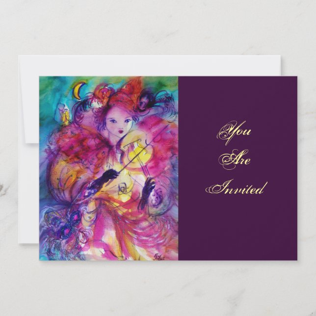 MASQUERADE NIGHT PARTY INVITATION (Front)