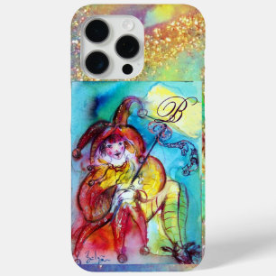 MASQUERADE NIGHT / RED YELLOW JESTER MONOGRAM iPhone 15 PRO MAX CASE