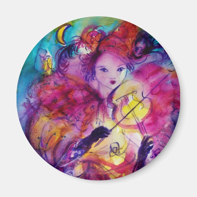 MASQUERADE NIGHT / Venetian Carnival Magnet (Front)