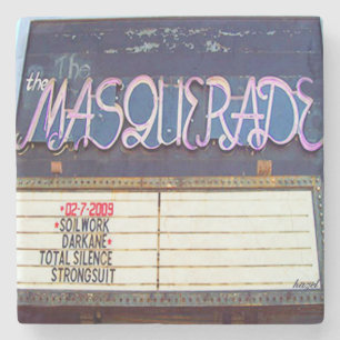 Masquerade, Old Fourth Ward, Atlanta Marble Stone Coaster