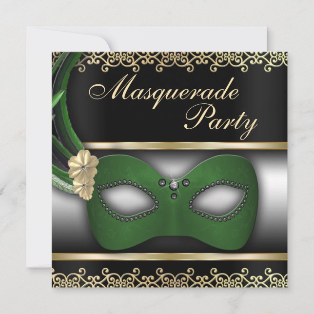Masquerade Party Invite (Front)