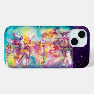 MASQUERADE PARTY,Mardi Gras Masks,Dance,Music iPhone 15 Case