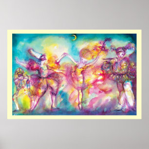 MASQUERADE PARTY,Mardi Gras Masks,Dance,Music Poster