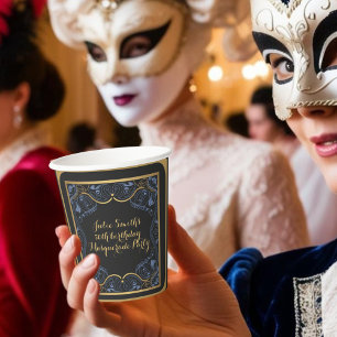 Masquerade Party masked ball birthday luxurious Paper Cups
