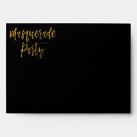 Masquerade Party Return Address Printed on Back