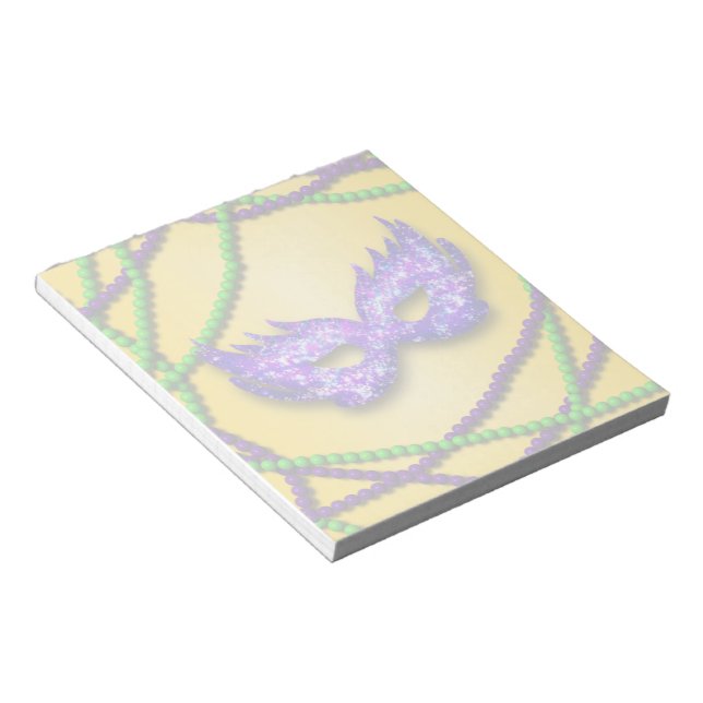 Masquerade Purple Mask Notepad (Angled)