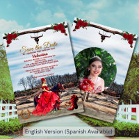Masquerade Ranch Quinceañera Custom Photo & Name