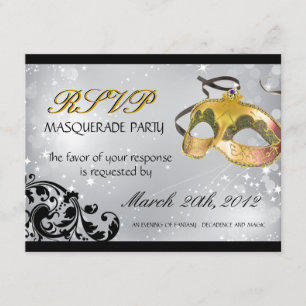 Masquerade RSVP Cards