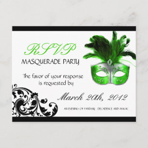 Masquerade RSVP Cards