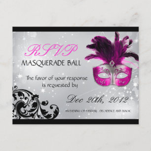 Masquerade RSVP Cards