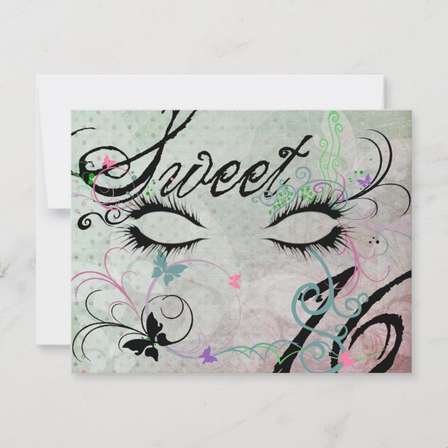 Masquerade Sweet 16 Invitations (Front)