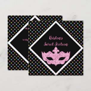 MASQUERADE  SWEET  SIXTEEN INVITATION SPOT
