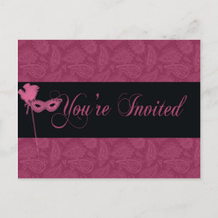 Masquerade  Theatrical Invitation