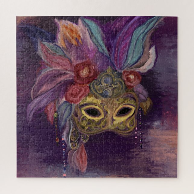 MASQUERADE VENICE  ART      JIGSAW PUZZLE (Vertical)
