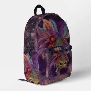 MASQUERADE VENICE ART PRINTED BACKPACK