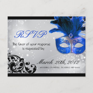Masquerade Wedding RSVP Cards