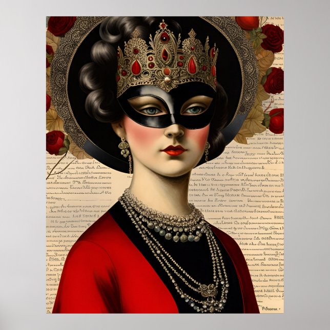  Masquerade  Woman Poster (Front)