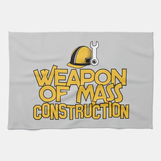 Mass Construction custom hand towel (Horizontal)