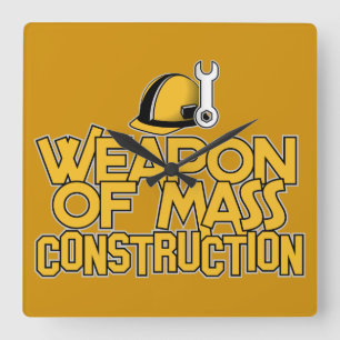 Mass Construction custom wall clock