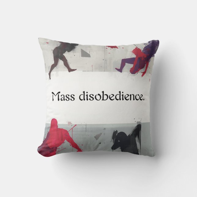 Mass disobedience. cushion (Front)