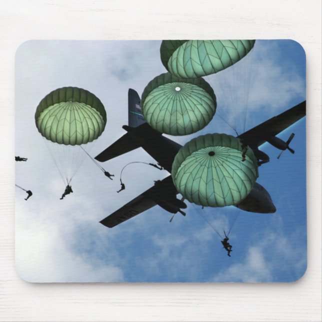 Mass Jump Mission, Parachutes, U.S. Army Mouse Pad (Front)