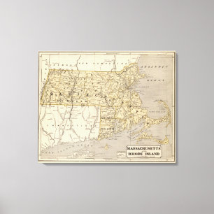 Mass, Rhode Island Canvas Print