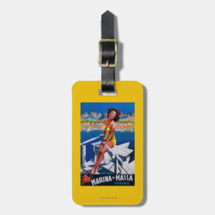 Massa Marina Travel Poster Luggage Tag