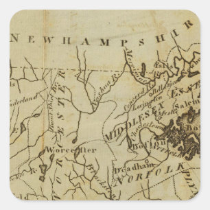 Massachusetts 3 square sticker