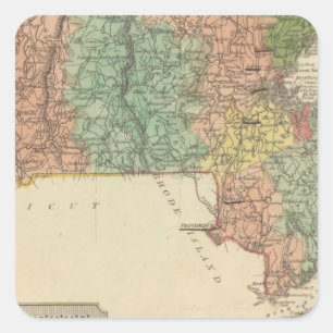 Massachusetts 6 square sticker