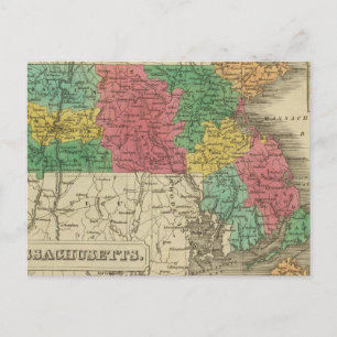 Massachusetts 7 postcard