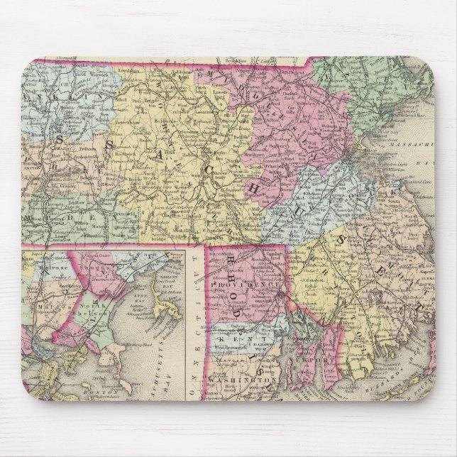 Massachusetts And Rhode Island 2 Mouse Pad (Front)