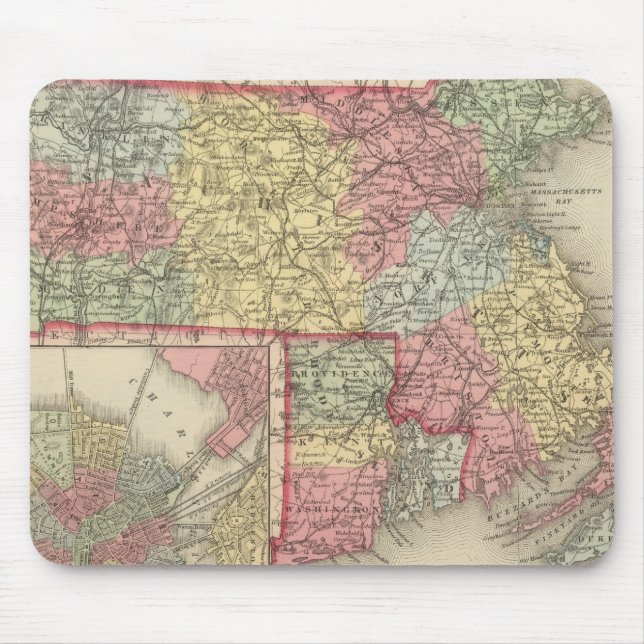 Massachusetts and Rhode Island 2 Mouse Pad (Front)